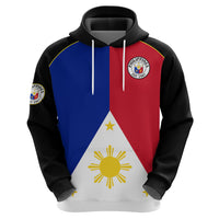 (Custom Text and Number) Philippines Concept Home Football Hoodie Pilipinas Flag Black Style 2023 LT9 - Polynesian Pride