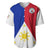 Philippines Concept Home Football Baseball Jersey Pilipinas Flag White Style 2023 LT9 White - Polynesian Pride