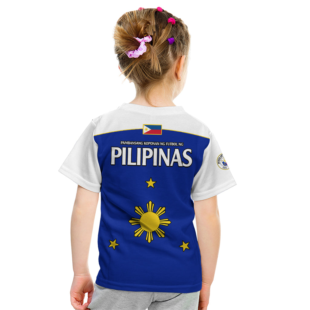 Philippines Concept Home Football Kid T Shirt Pilipinas Flag White Style 2023 LT9 - Polynesian Pride