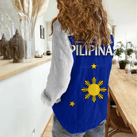 Philippines Concept Home Football Women Casual Shirt Pilipinas Flag White Style 2023 LT9 - Polynesian Pride