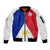 (Custom Text And Number) Philippines Concept Home Football Sleeve Zip Bomber Jacket Pilipinas Flag White Style 2023 LT9 Unisex White - Polynesian Pride