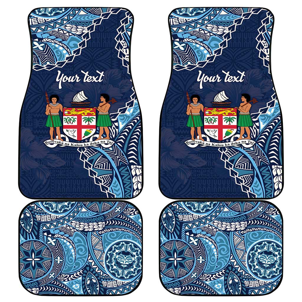 Personalised Fiji 54th Anniversary Car Mats Siga Ni Bula Galala Marautaki O Viti LT9