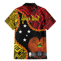 Personalised Papua New Guinea 49th Anniversary Family Matching Mermaid Dress and Hawaiian Shirt Hapi De bilong Indipendens Papua Niugini