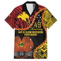 Personalised Papua New Guinea 49th Anniversary Hawaiian Shirt Hapi De bilong Indipendens Papua Niugini