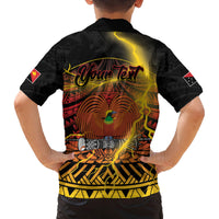 Personalised Papua New Guinea 49th Anniversary Family Matching Summer Maxi Dress and Hawaiian Shirt Bird of Paradise Unity In Diversity LT9 - Polynesian Pride