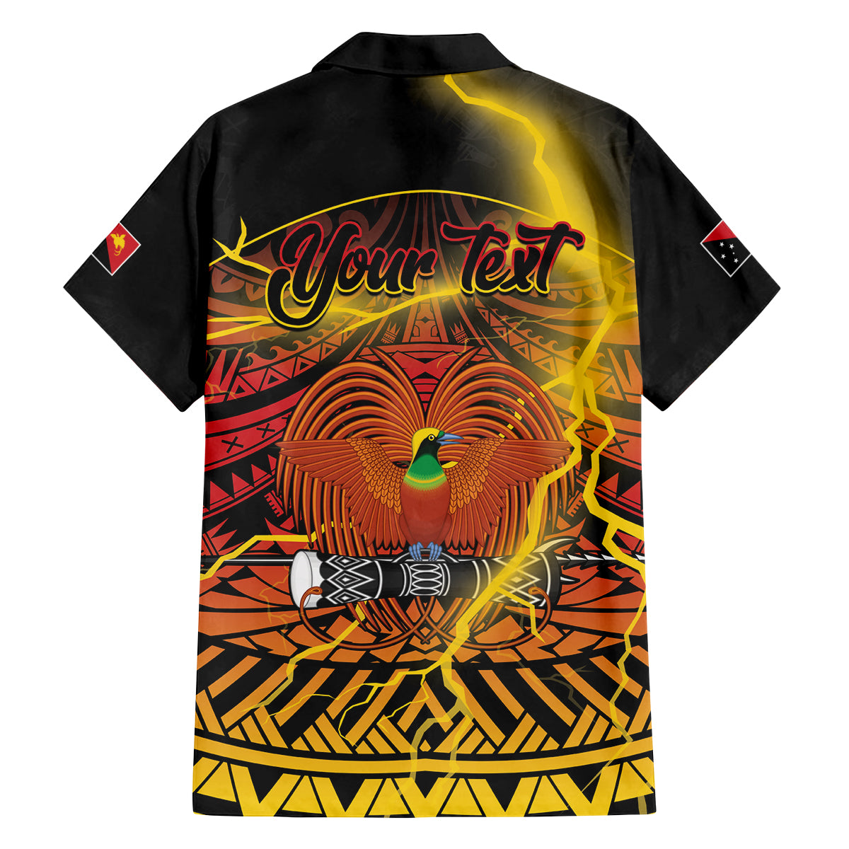 Personalised Papua New Guinea 49th Anniversary Family Matching Tank Maxi Dress and Hawaiian Shirt Bird of Paradise Unity In Diversity LT9 - Polynesian Pride