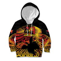 Personalised Papua New Guinea 49th Anniversary Kid Hoodie Bird of Paradise Unity In Diversity