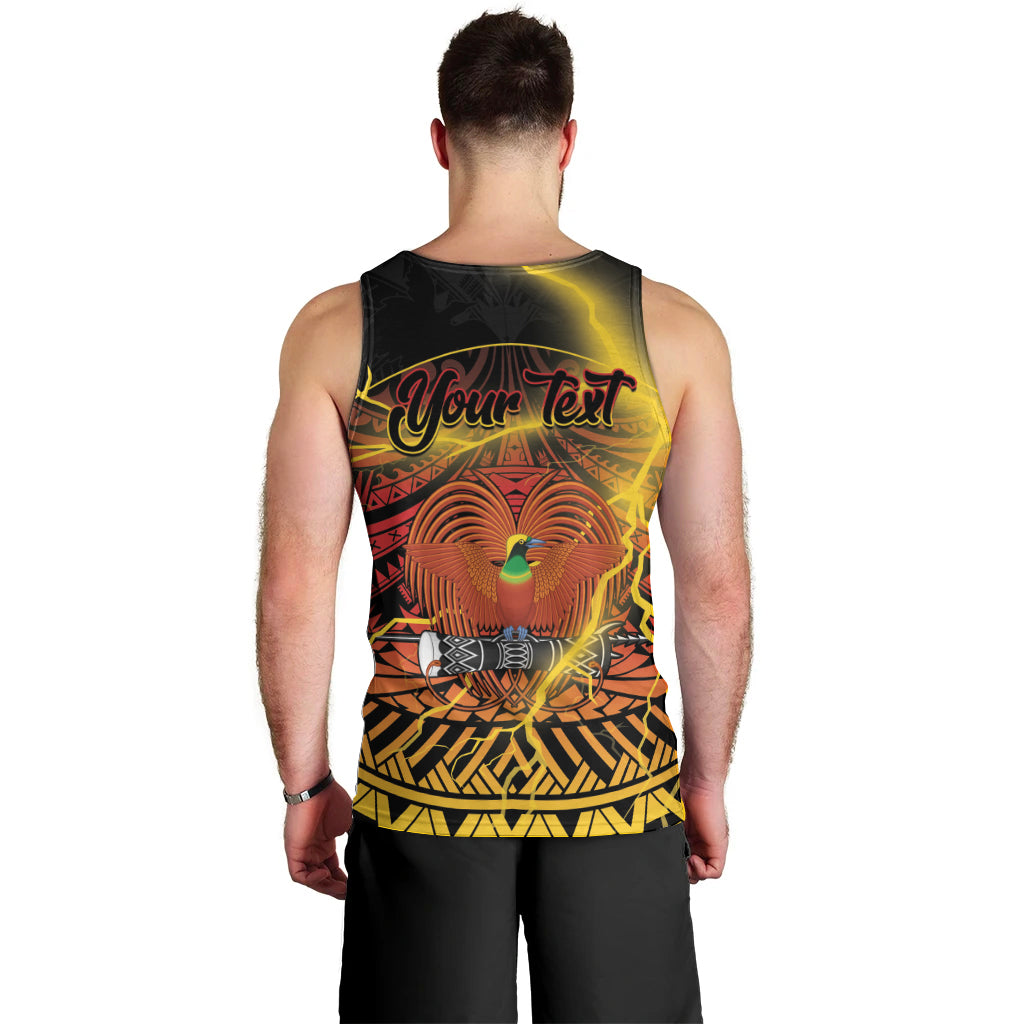 Personalised Papua New Guinea 49th Anniversary Men Tank Top Bird of Paradise Unity In Diversity