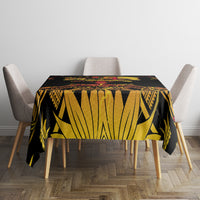 Personalised Papua New Guinea 49th Anniversary Tablecloth Bird of Paradise Unity In Diversity