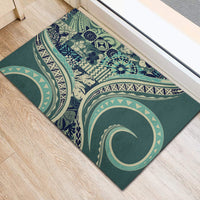 Hawaiian Hibiscus Tribal Vintage Motif Rubber Doormat Ver 1 LT9 - Polynesian Pride