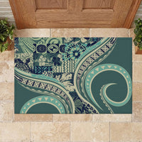 Hawaiian Hibiscus Tribal Vintage Motif Rubber Doormat Ver 1 LT9 - Polynesian Pride