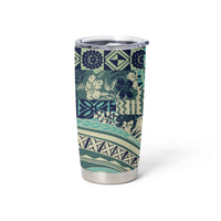 Hawaiian Hibiscus Tribal Vintage Motif Tumbler Cup Ver 1