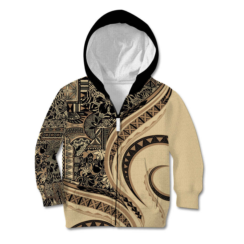 Hawaiian Hibiscus Tribal Vintage Motif Kid Hoodie Ver 2