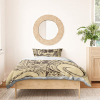 Hawaiian Hibiscus Tribal Vintage Motif Bedding Set Ver 3