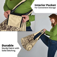 Hawaiian Hibiscus Tribal Vintage Motif Grocery Bag Ver 3