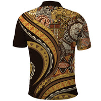 Hawaiian Hibiscus Tribal Vintage Motif Polo Shirt Ver 4