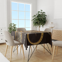 Hawaiian Hibiscus Tribal Vintage Motif Tablecloth Ver 4