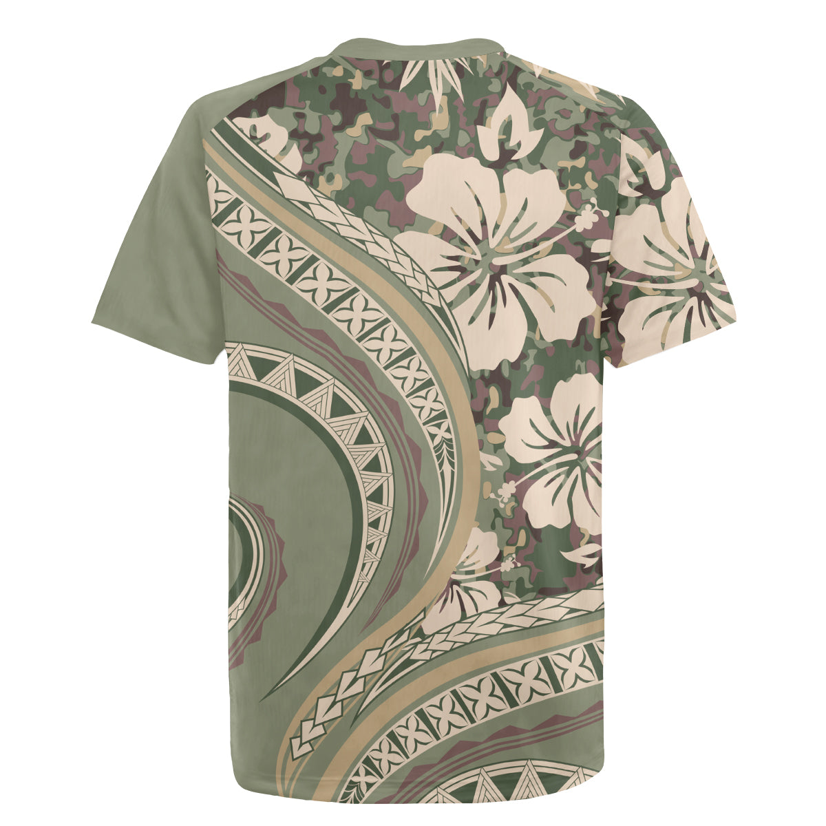 Hawaiian Hibiscus Tribal Vintage Motif Rugby Jersey Ver 6