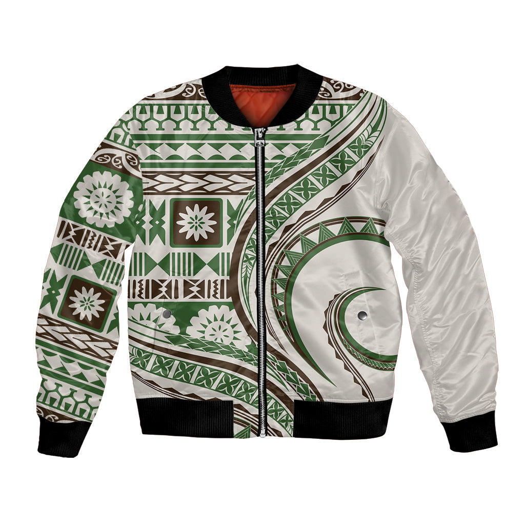 Hawaiian Hibiscus Tribal Vintage Motif Bomber Jacket Ver 7