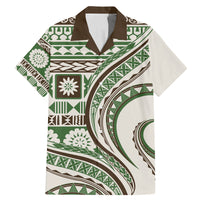 Hawaiian Hibiscus Tribal Vintage Motif Family Matching Mermaid Dress and Hawaiian Shirt Ver 7