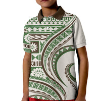 Hawaiian Hibiscus Tribal Vintage Motif Kid Polo Shirt Ver 7