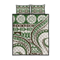 Hawaiian Hibiscus Tribal Vintage Motif Quilt Bed Set Ver 7