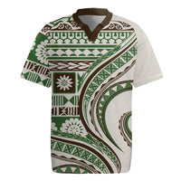 Hawaiian Hibiscus Tribal Vintage Motif Rugby Jersey Ver 7