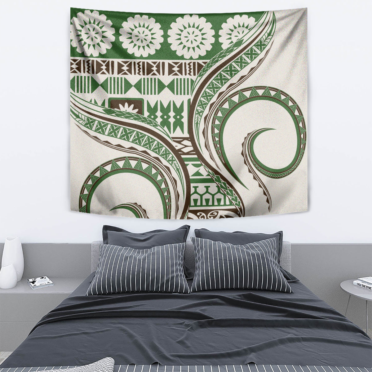 Hawaiian Hibiscus Tribal Vintage Motif Tapestry Ver 7 LT9 - Polynesian Pride