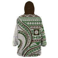 Hawaiian Hibiscus Tribal Vintage Motif Wearable Blanket Hoodie Ver 7 LT9 - Polynesian Pride