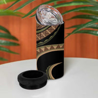 Hawaiian Hibiscus Tribal Vintage Motif 4 in 1 Can Cooler Tumbler Ver 8