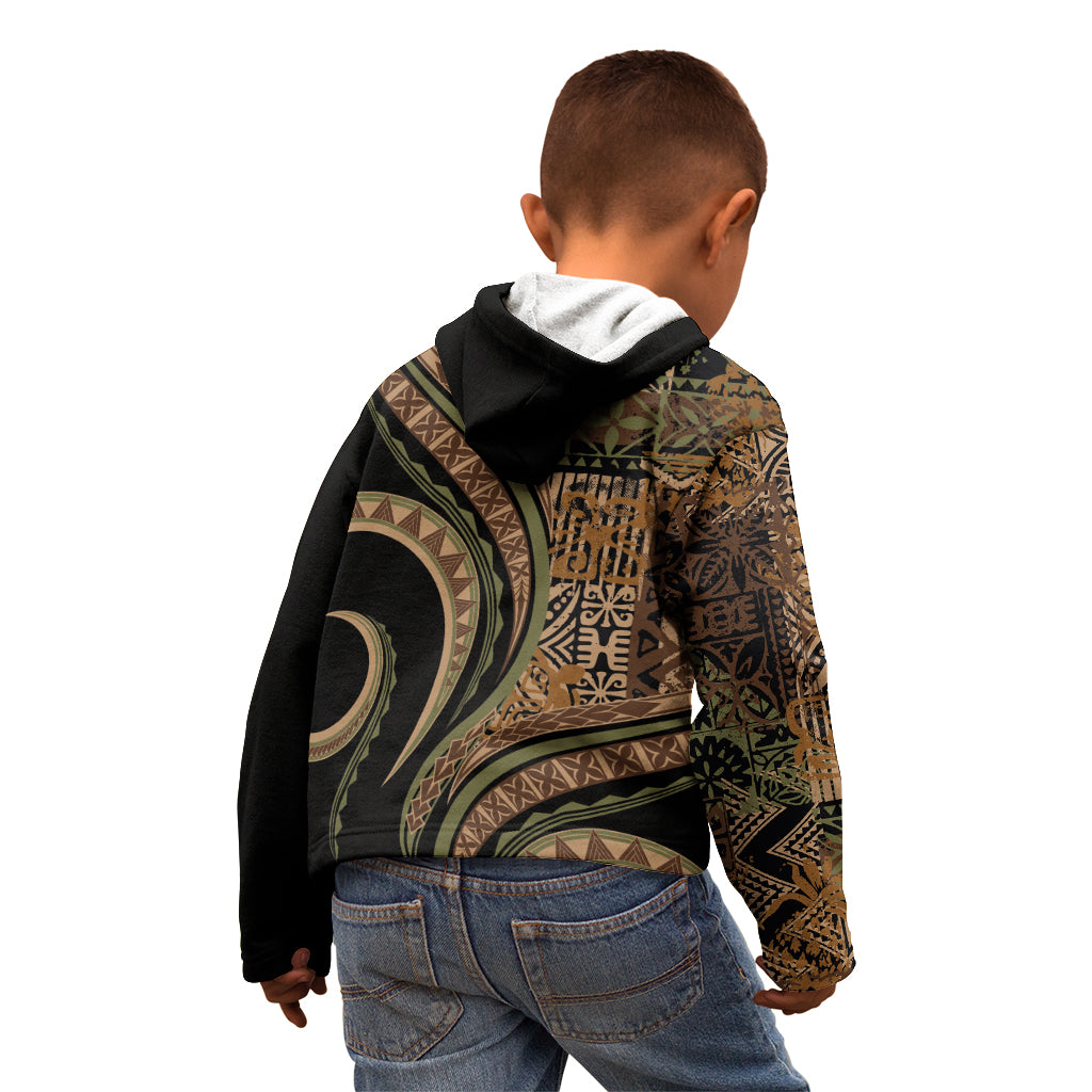 Hawaiian Hibiscus Tribal Vintage Motif Kid Hoodie Ver 8