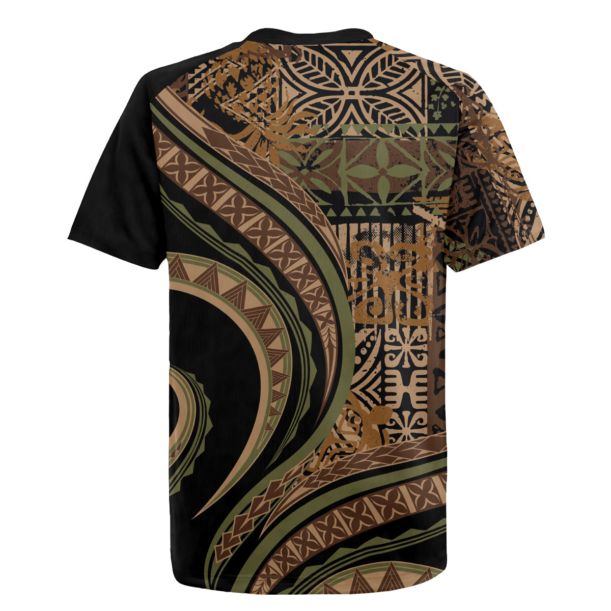 Hawaiian Hibiscus Tribal Vintage Motif Rugby Jersey Ver 8