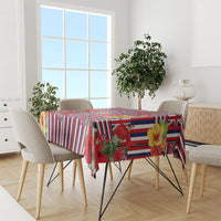 Hawaii Hibiscus Lei Tablecloth Hawaiian Flag Motif LT9 - Polynesian Pride