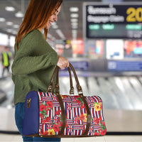 Hawaii Hibiscus Lei Travel Bag Hawaiian Flag Motif LT9 - Polynesian Pride