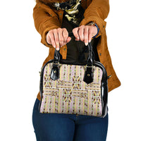 Hawaii Lokelani Pikake Lei Shoulder Handbag Hawaiian Flag Motif