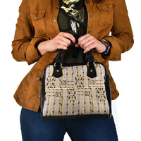 Hawaii Lokelani Pikake Lei Shoulder Handbag Hawaiian Flag Motif
