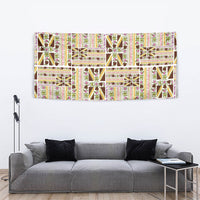Hawaii Lokelani Pikake Lei Tapestry Hawaiian Flag Motif LT9 - Polynesian Pride