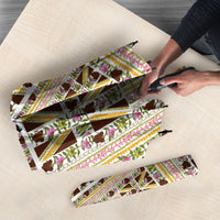 Hawaii Lokelani Pikake Lei Umbrella Hawaiian Flag Motif