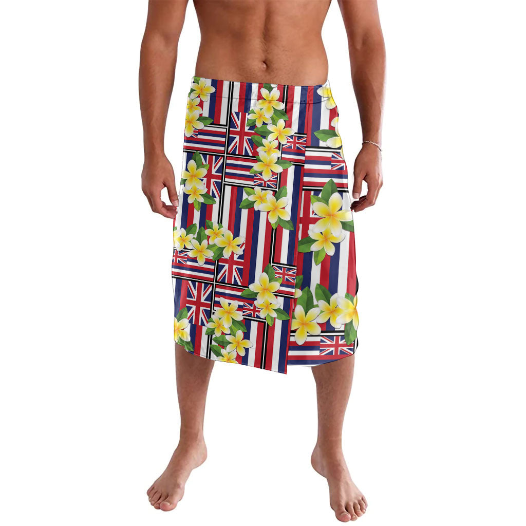 Hawaii Plumeria Lei Lavalava Hawaiian Flag Motif