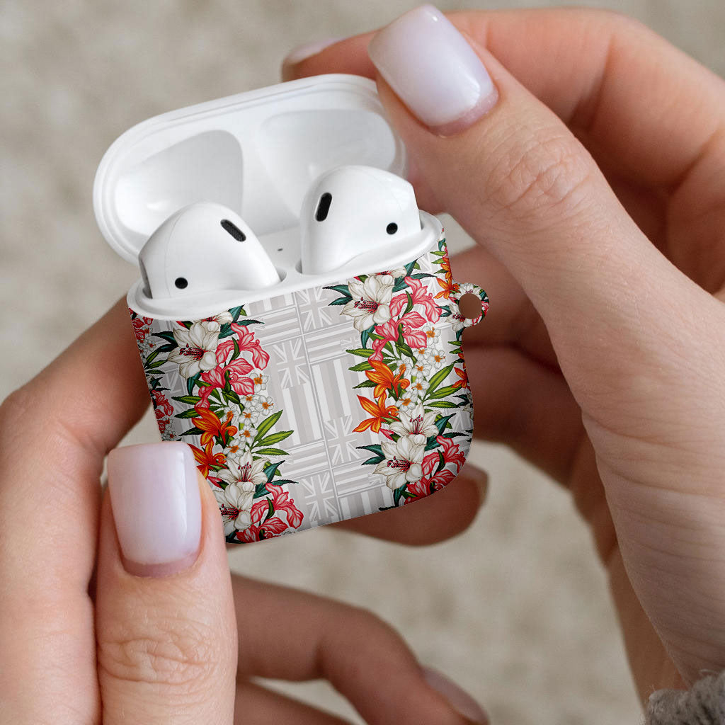 Hawaii Tropical Twist Lei AirPods Case Hawaiian Flag Motif LT9 - Polynesian Pride
