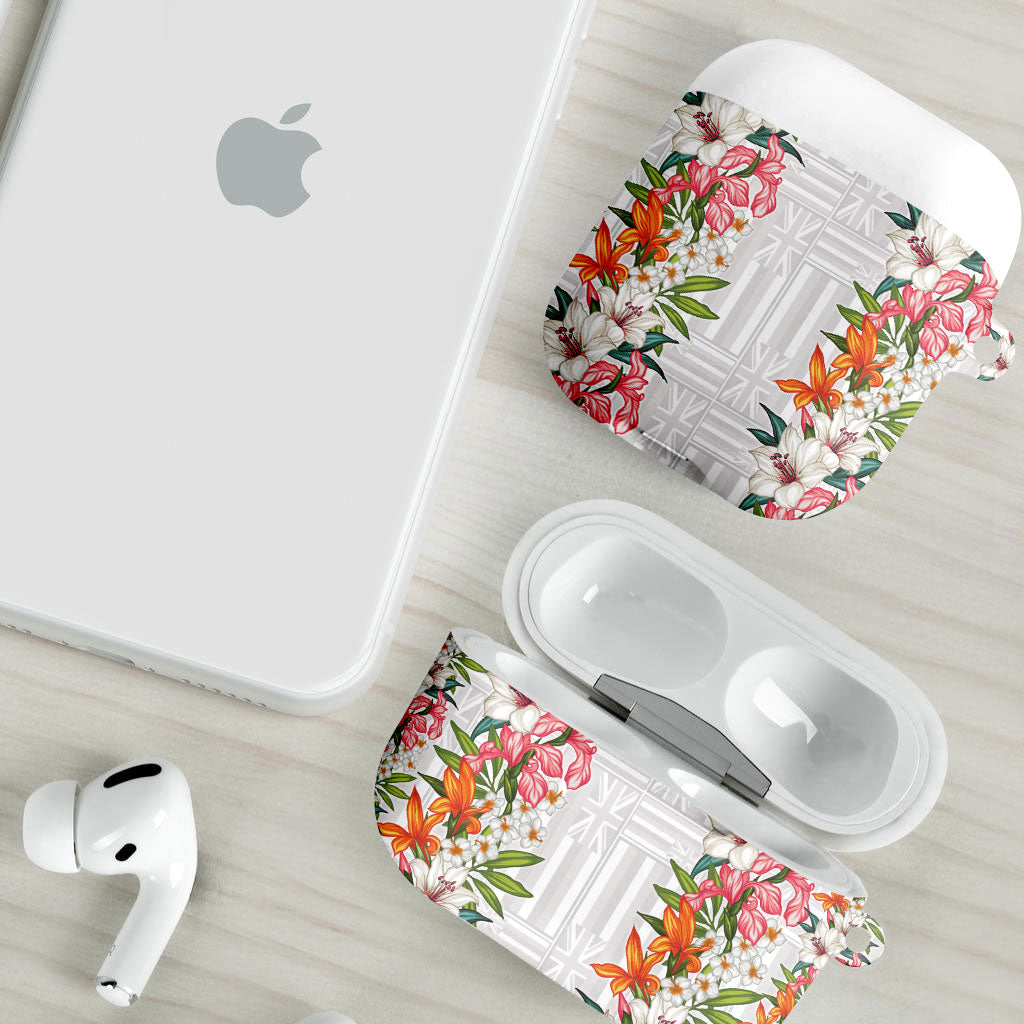 Hawaii Tropical Twist Lei AirPods Case Hawaiian Flag Motif LT9 - Polynesian Pride