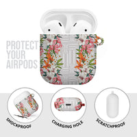 Hawaii Tropical Twist Lei AirPods Case Hawaiian Flag Motif LT9 - Polynesian Pride
