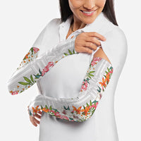 Hawaii Tropical Twist Lei Arm Sleeves Hawaiian Flag Motif