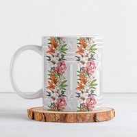 Hawaii Tropical Twist Lei Ceramic Mug Hawaiian Flag Motif