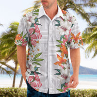 Hawaii Tropical Twist Lei Hawaiian Shirt Hawaiian Flag Motif LT9 - Polynesian Pride
