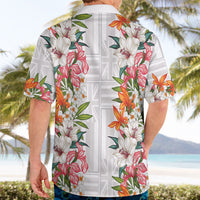 Hawaii Tropical Twist Lei Hawaiian Shirt Hawaiian Flag Motif LT9 - Polynesian Pride