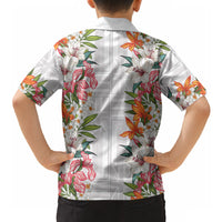 Hawaii Tropical Twist Lei Hawaiian Shirt Hawaiian Flag Motif LT9 - Polynesian Pride