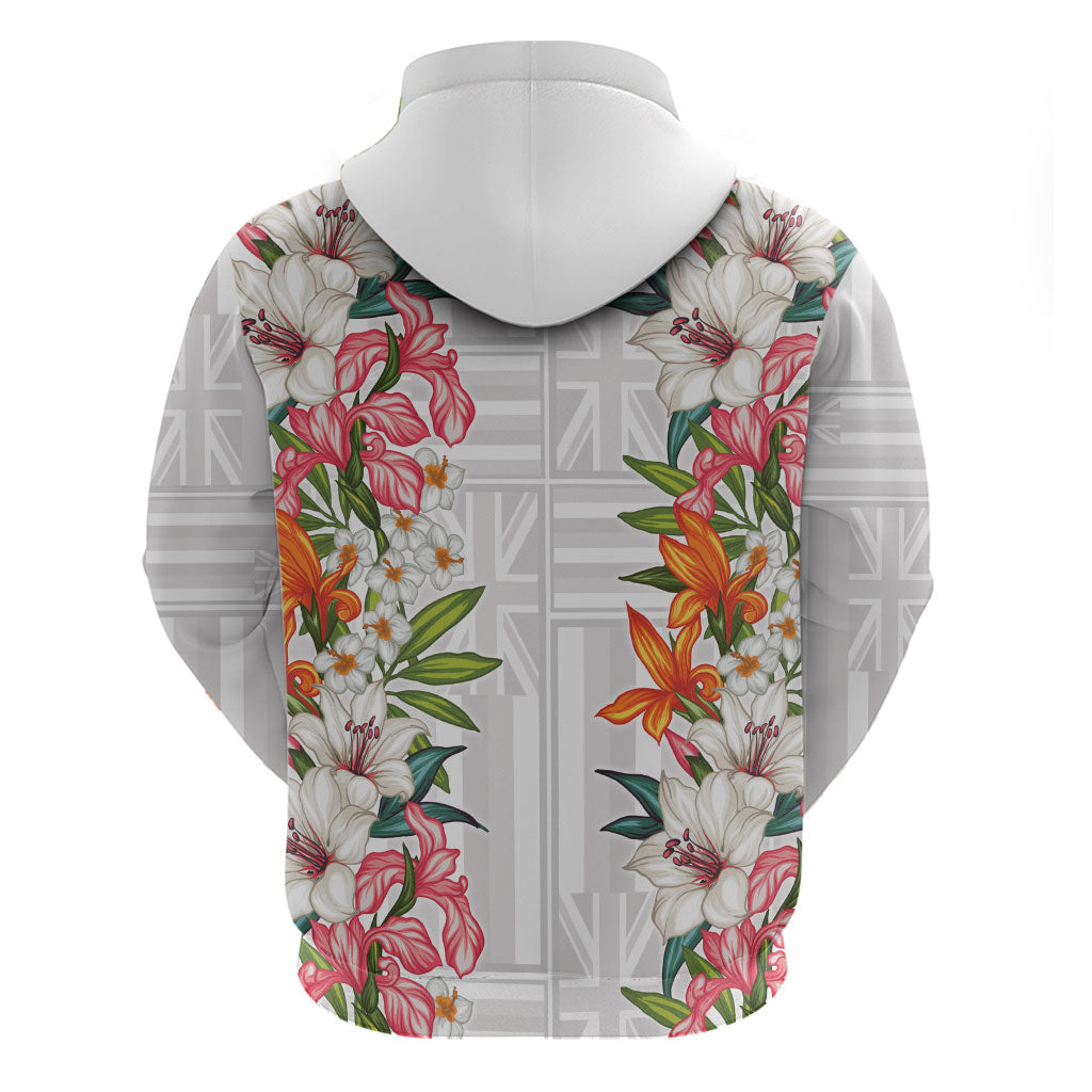 Hawaii Tropical Twist Lei Hoodie Hawaiian Flag Motif