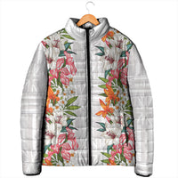 Hawaii Tropical Twist Lei Padded Jacket Hawaiian Flag Motif LT9 - Polynesian Pride
