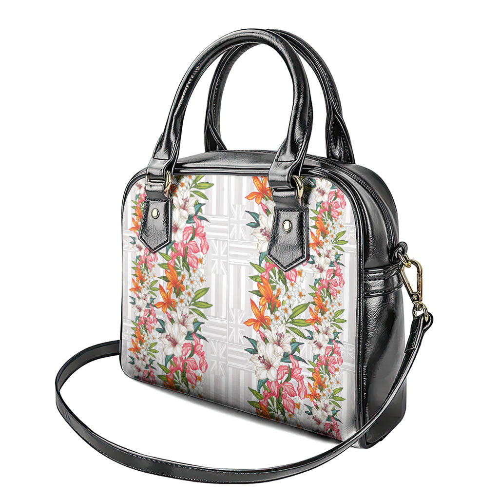 Hawaii Tropical Twist Lei Shoulder Handbag Hawaiian Flag Motif